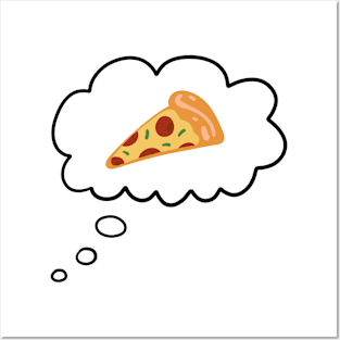 Pizza Thought Bubble Posters and Art